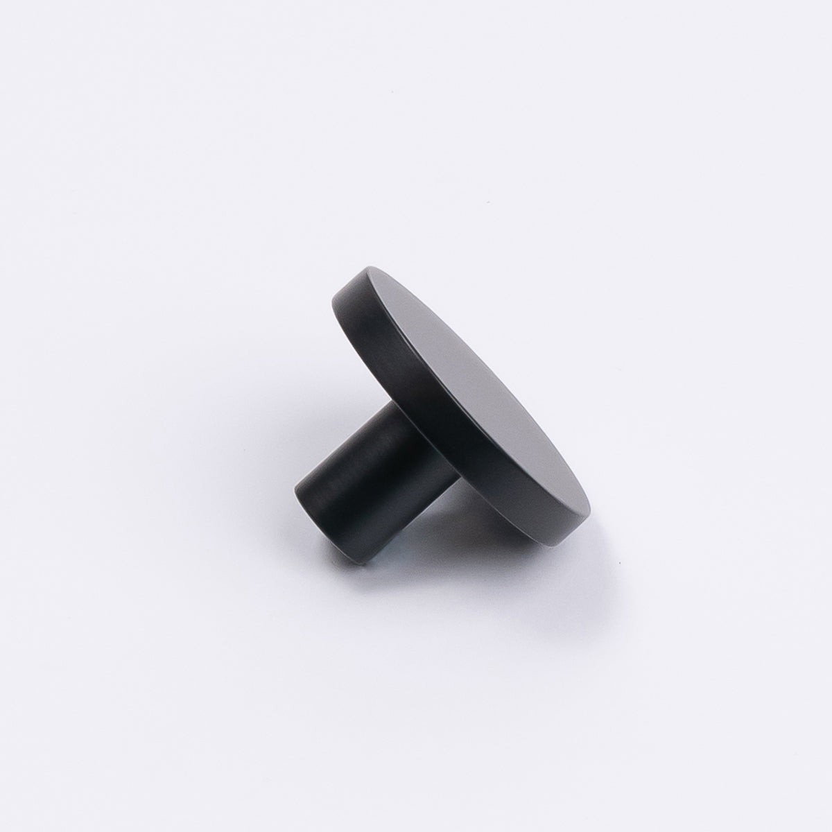 Matt Black Round Profile Cabinet Knob - Olivia - Manovella