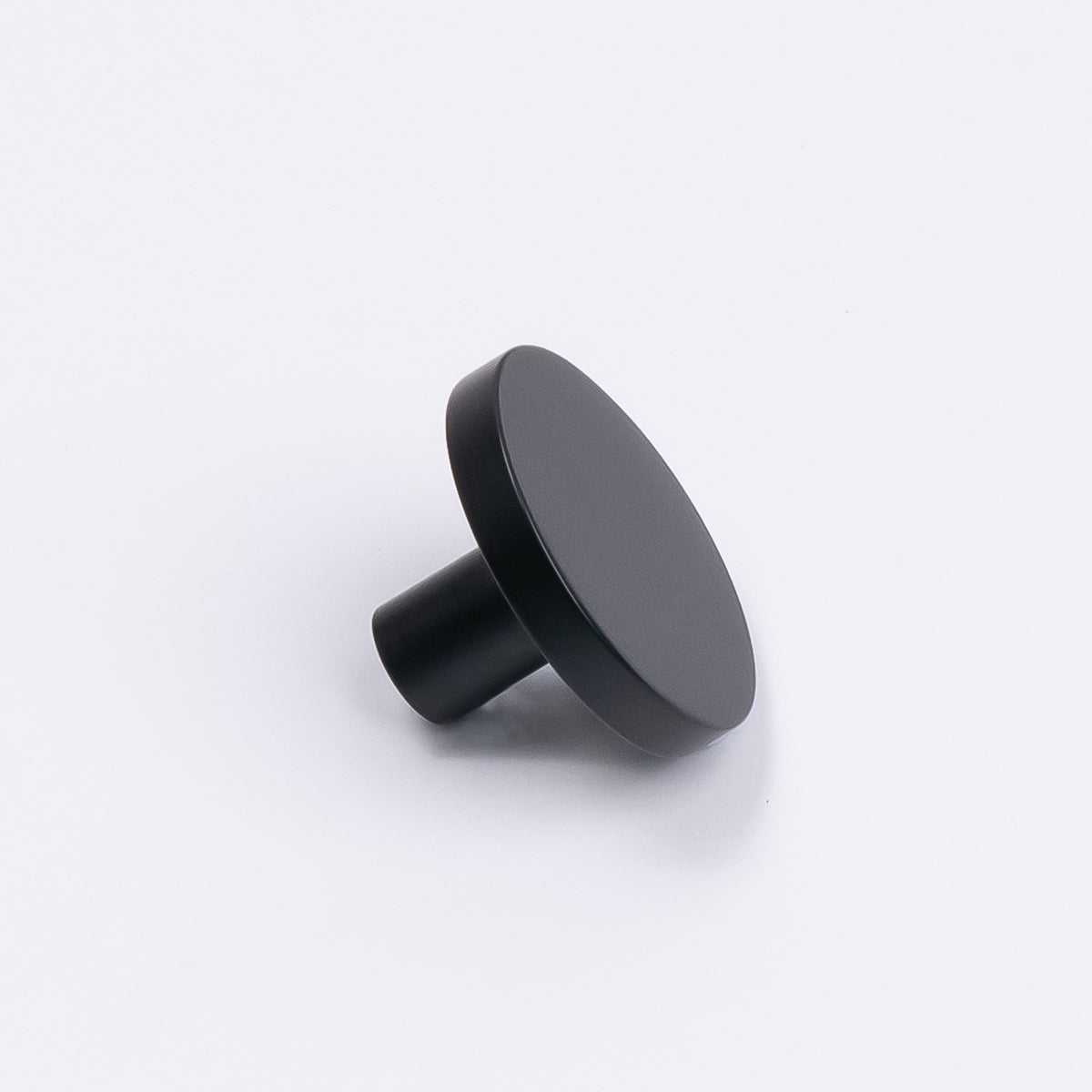 Matt Black Round Profile Cabinet Knob - Olivia - Manovella
