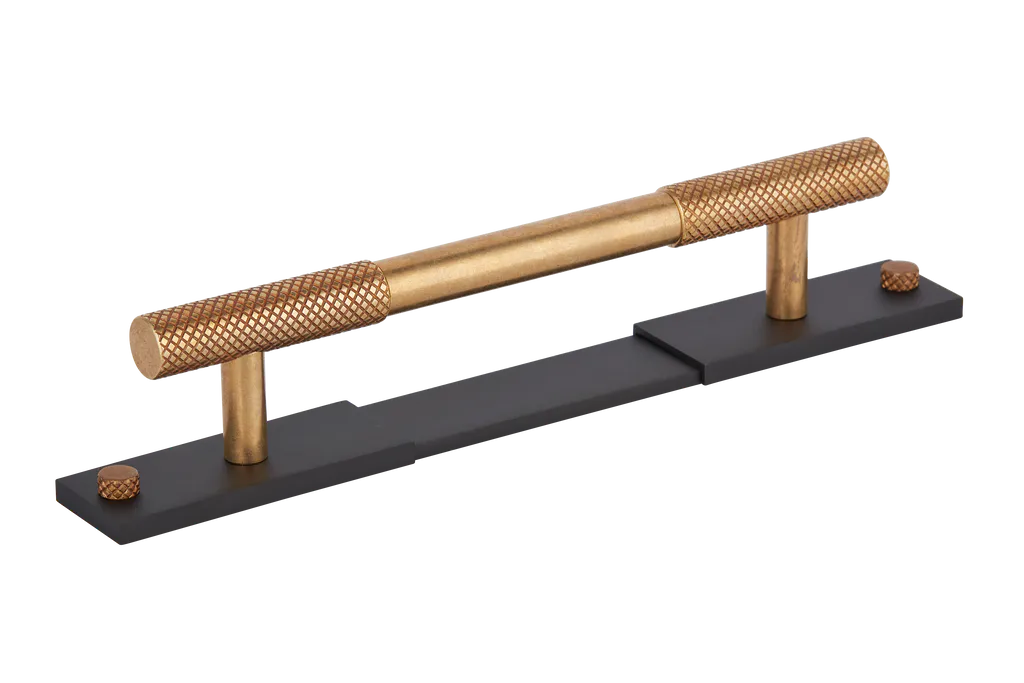 MIX Diamond Knurled Cabinet Handle & Backplate By Armac Martin
