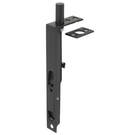 150mm Flush Bolt - Matt Black By Gainsborough - Entry - Point - 6051MBC - Gainsborough