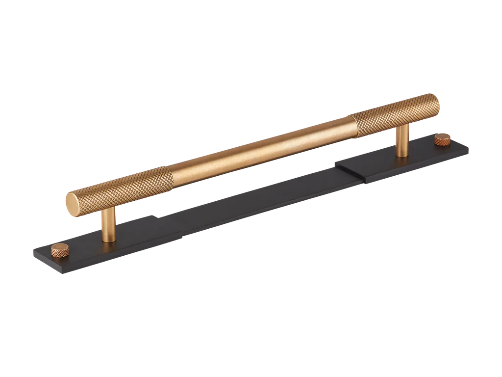 MIX Diamond Knurled Cabinet Handle & Backplate By Armac Martin
