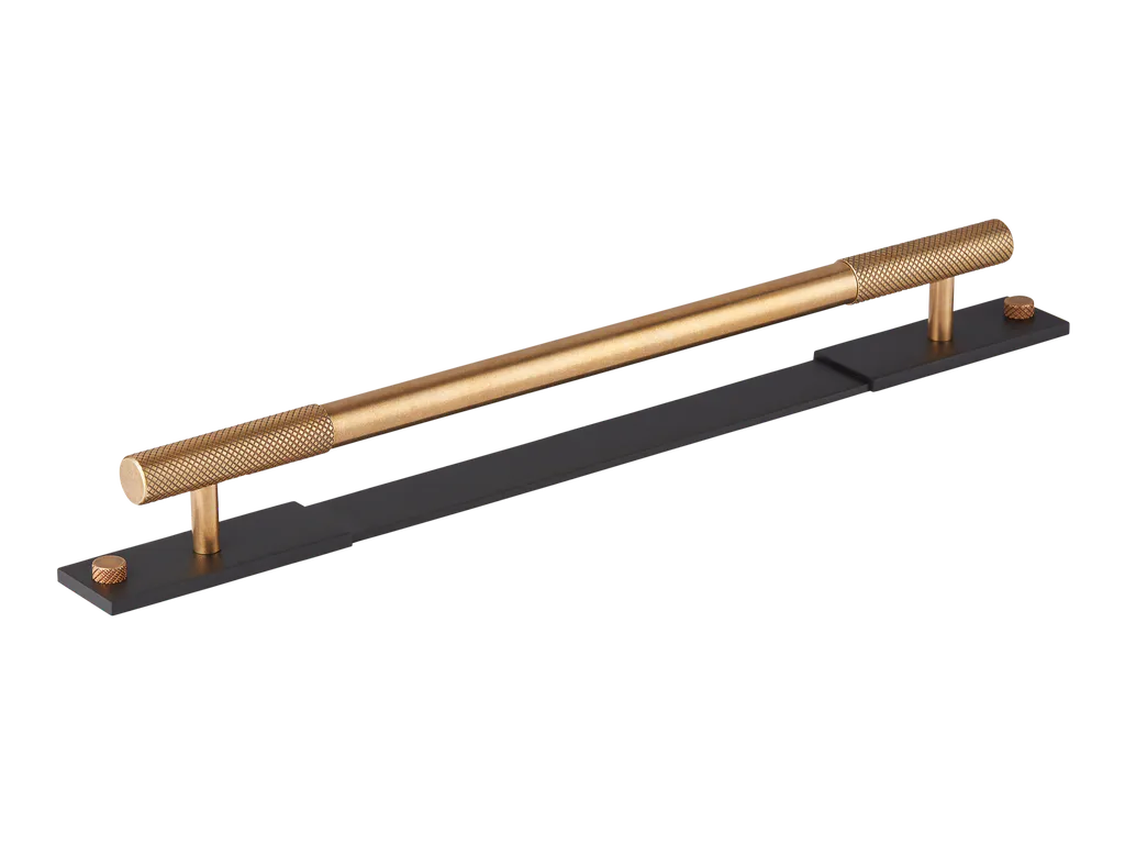 MIX Diamond Knurled Cabinet Handle & Backplate By Armac Martin