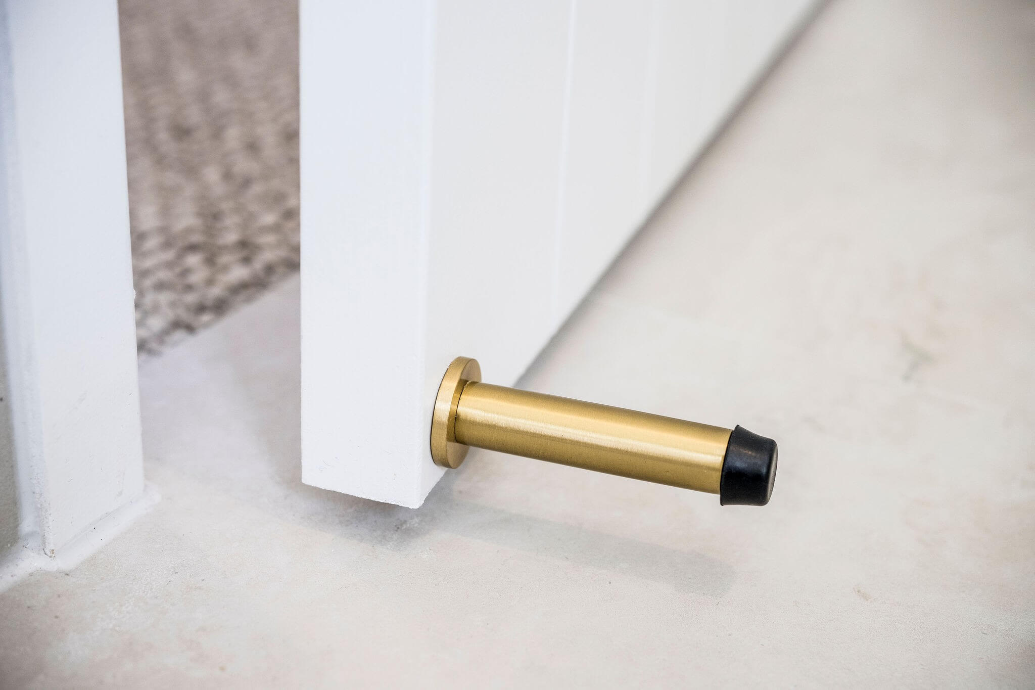 Wall / Skirting Door Stop - 85mm Length - By Zanda