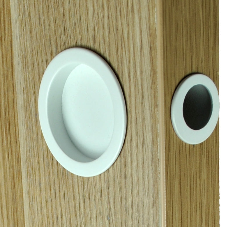 The 54A Round Privacy Flush Pull Set with Edge Pull By Manital