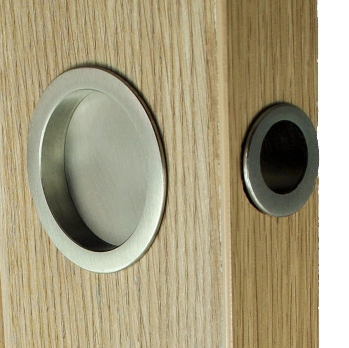 The 54A Round Privacy Flush Pull Set with Edge Pull By Manital