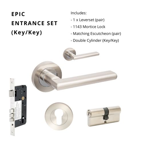 The Epic Handle By Zanda - Brushed Nickel/Chrome Plated