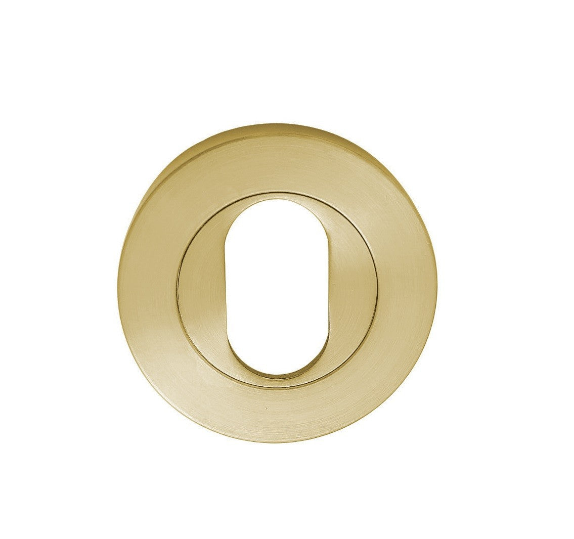 Oval Escutcheon (Single) Satin Brass By Zanda