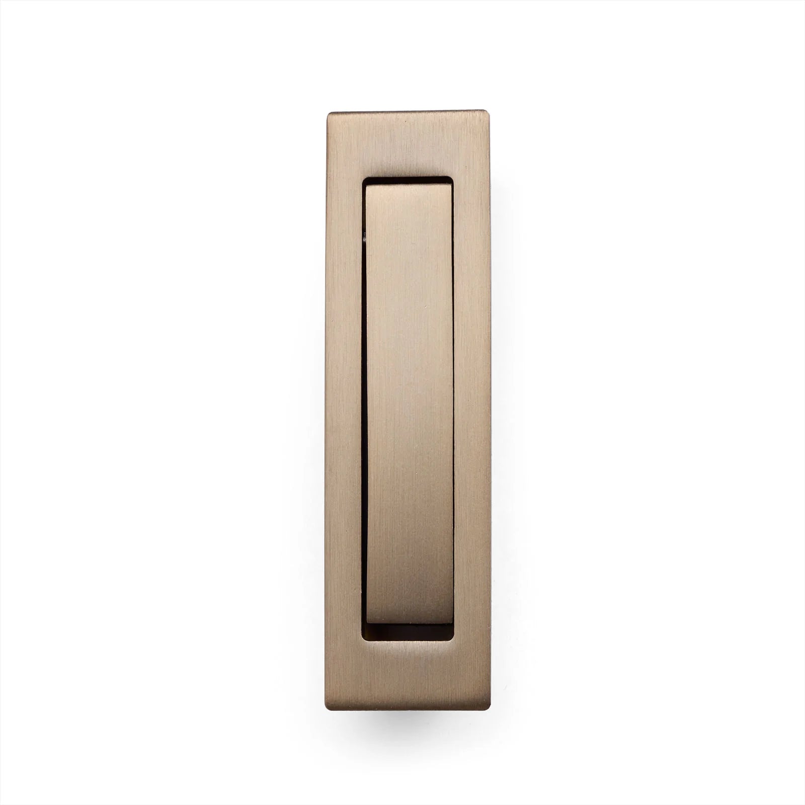 Aged Brass Concealed Sliding Door Edge Pull - Manovella