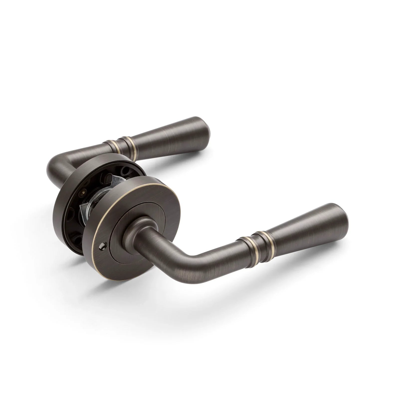 Aged Brass Privacy Door Handle - Lexton - Manovella