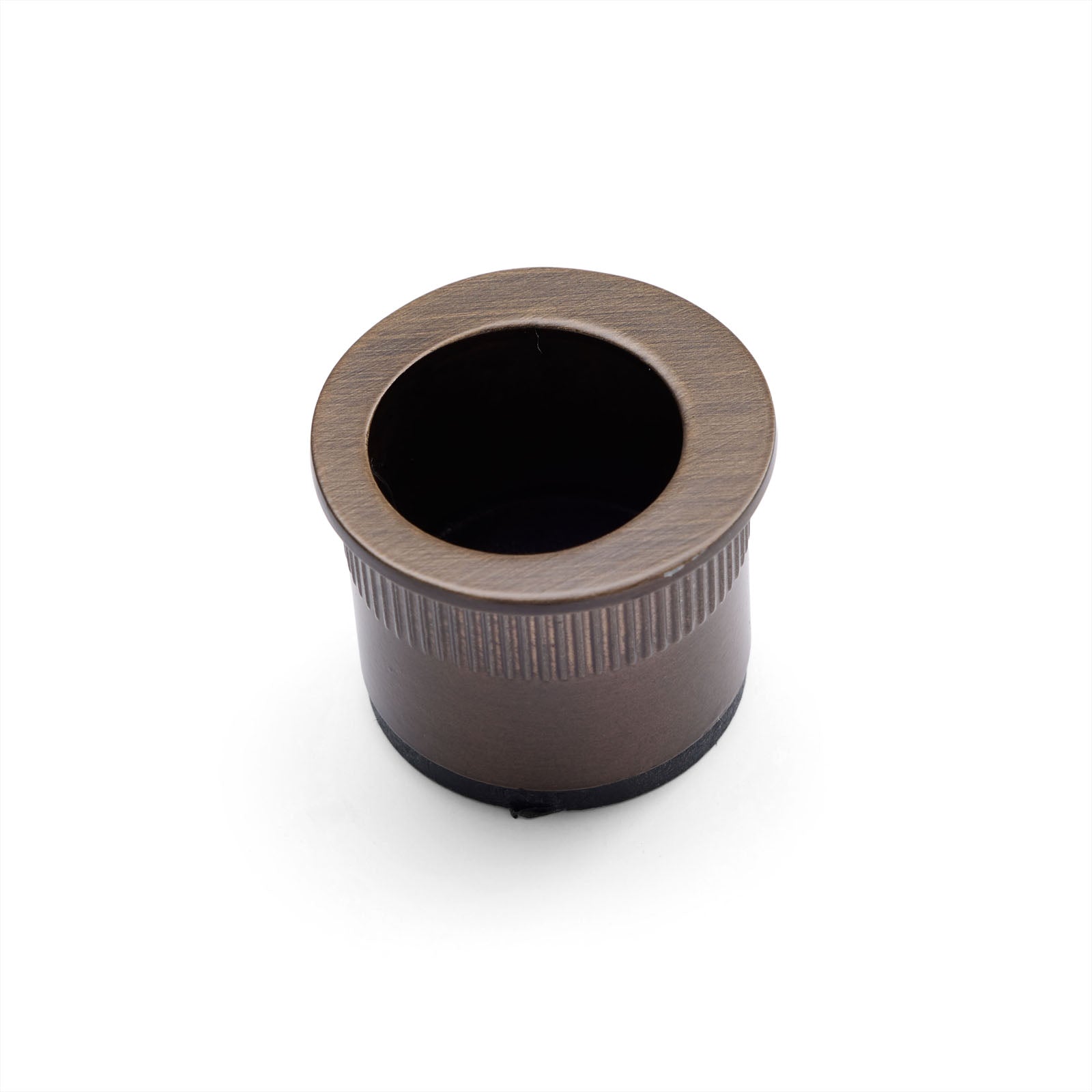 Aged Brass Round Sliding Door Finger Pull - Manovella