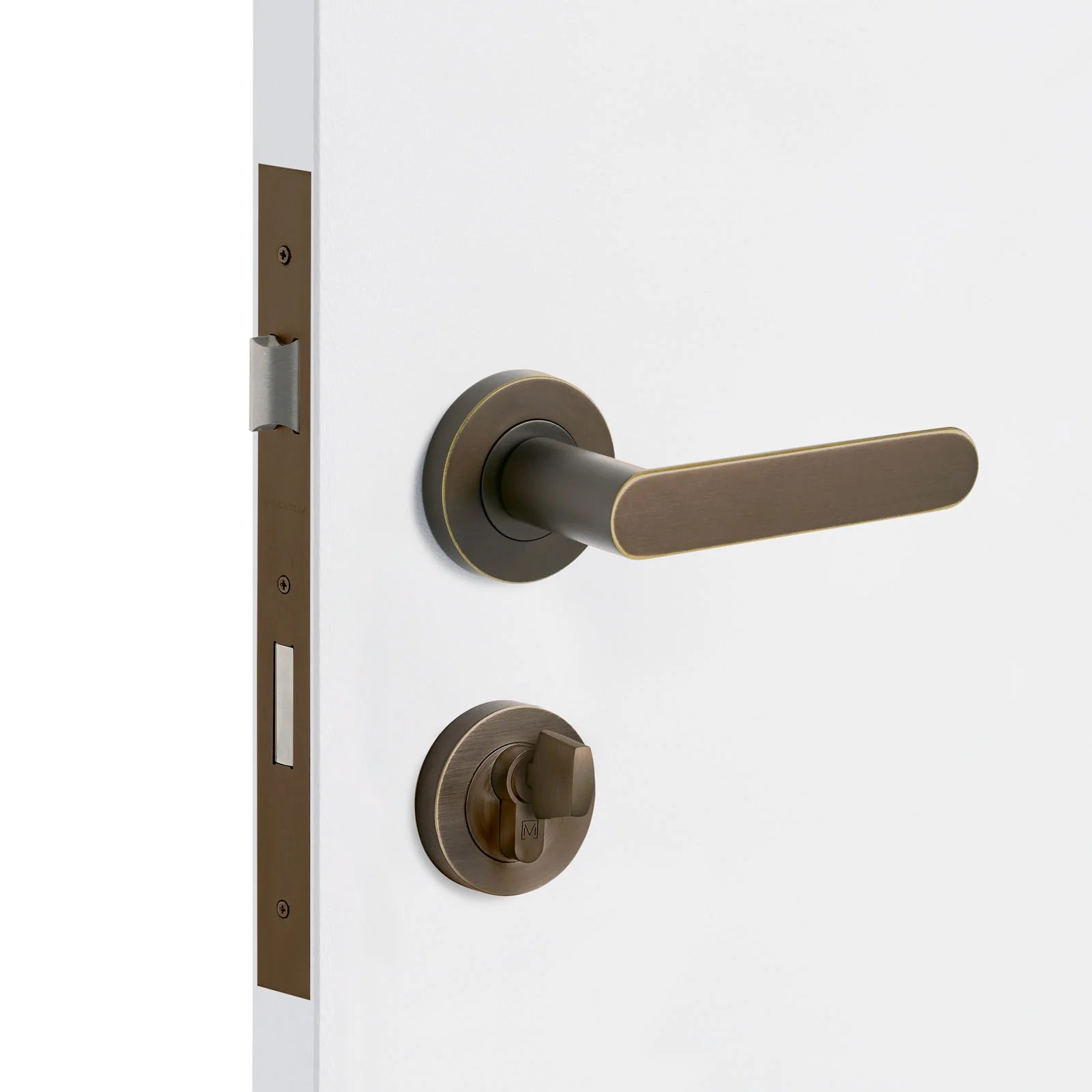 Aged Brass Entrance Door Kit Fairhaven - Manovella