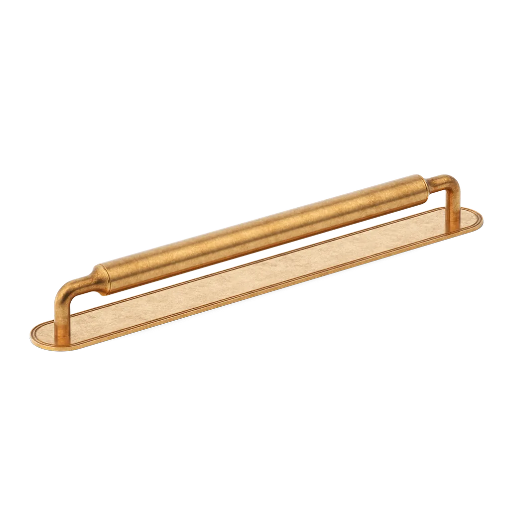 Barwick Plain Appliance Pull with Backplate By Armac Martin