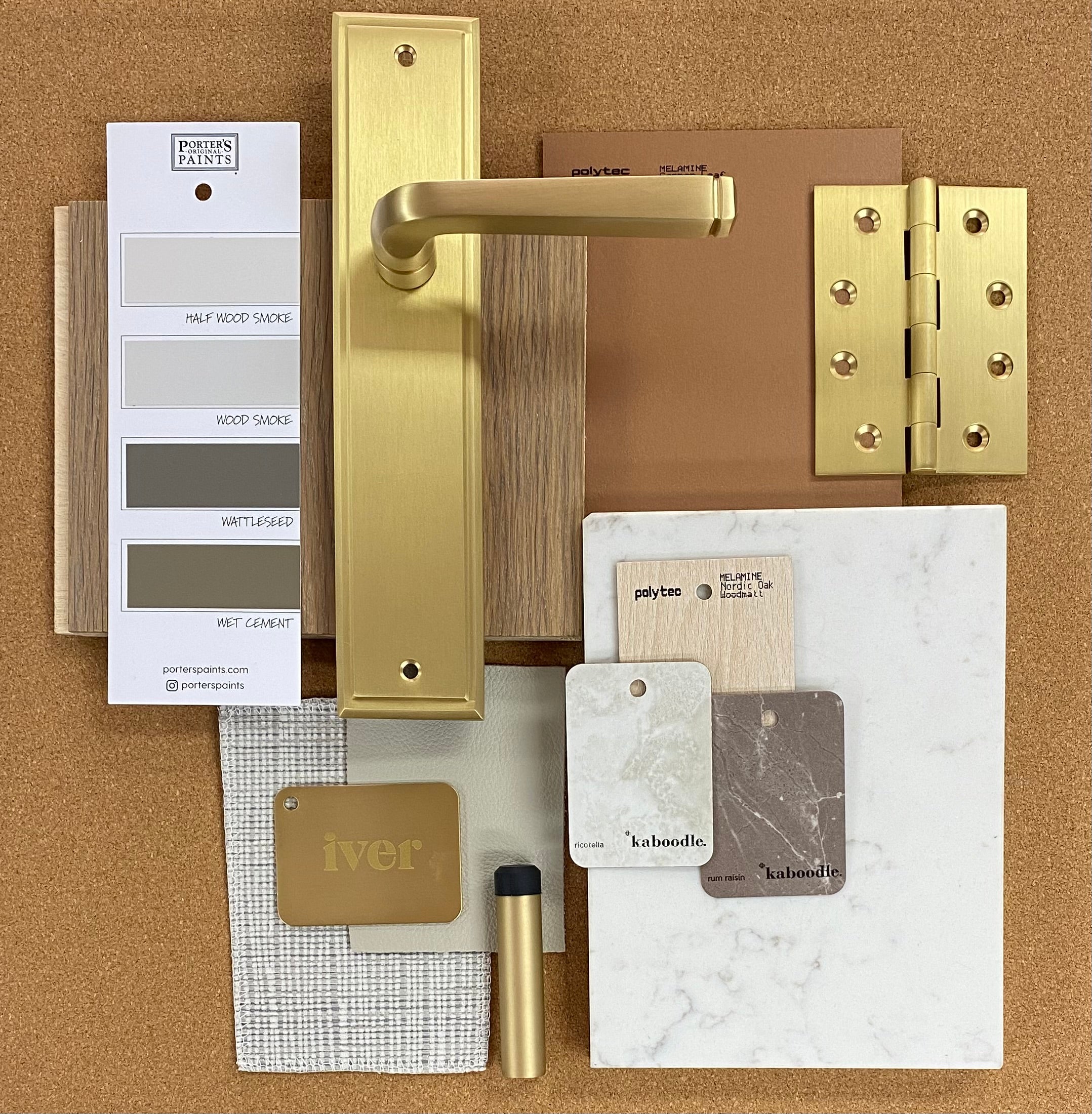 IVER Ball Bearing Door Hinge (Single) - Multiple Finishes Available