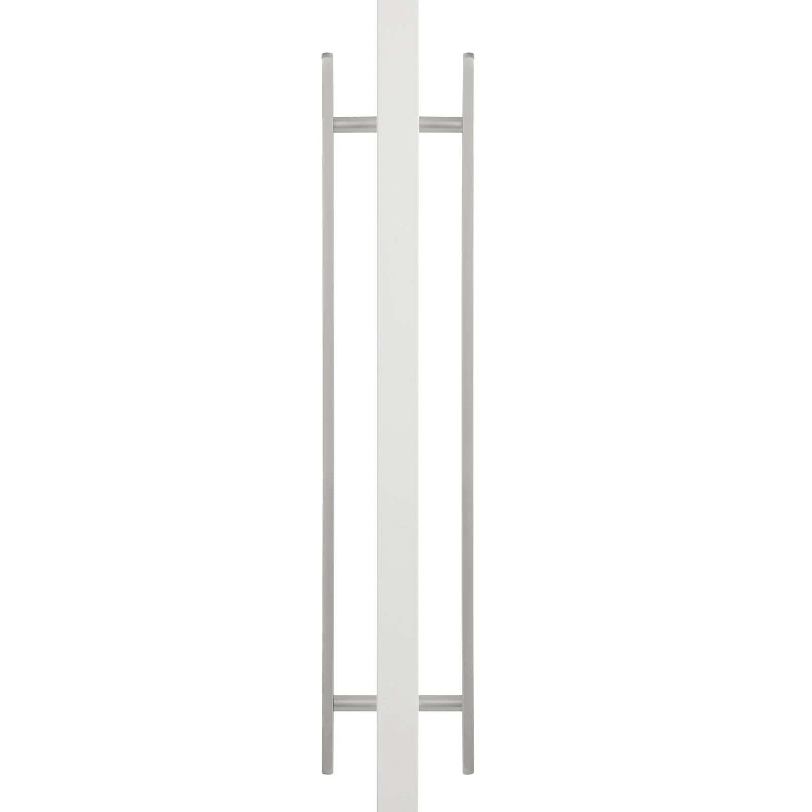 Brushed Nickel Oval Profile Back to Back Door Pull - Imogen - Manovella