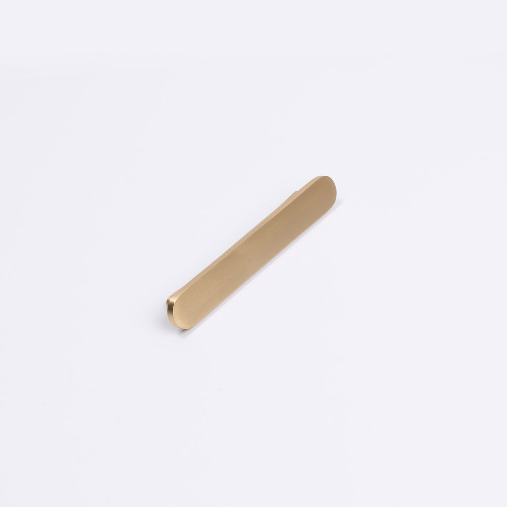 Brushed Brass Oval Profile Cabinet Pull - Imogen - Manovella