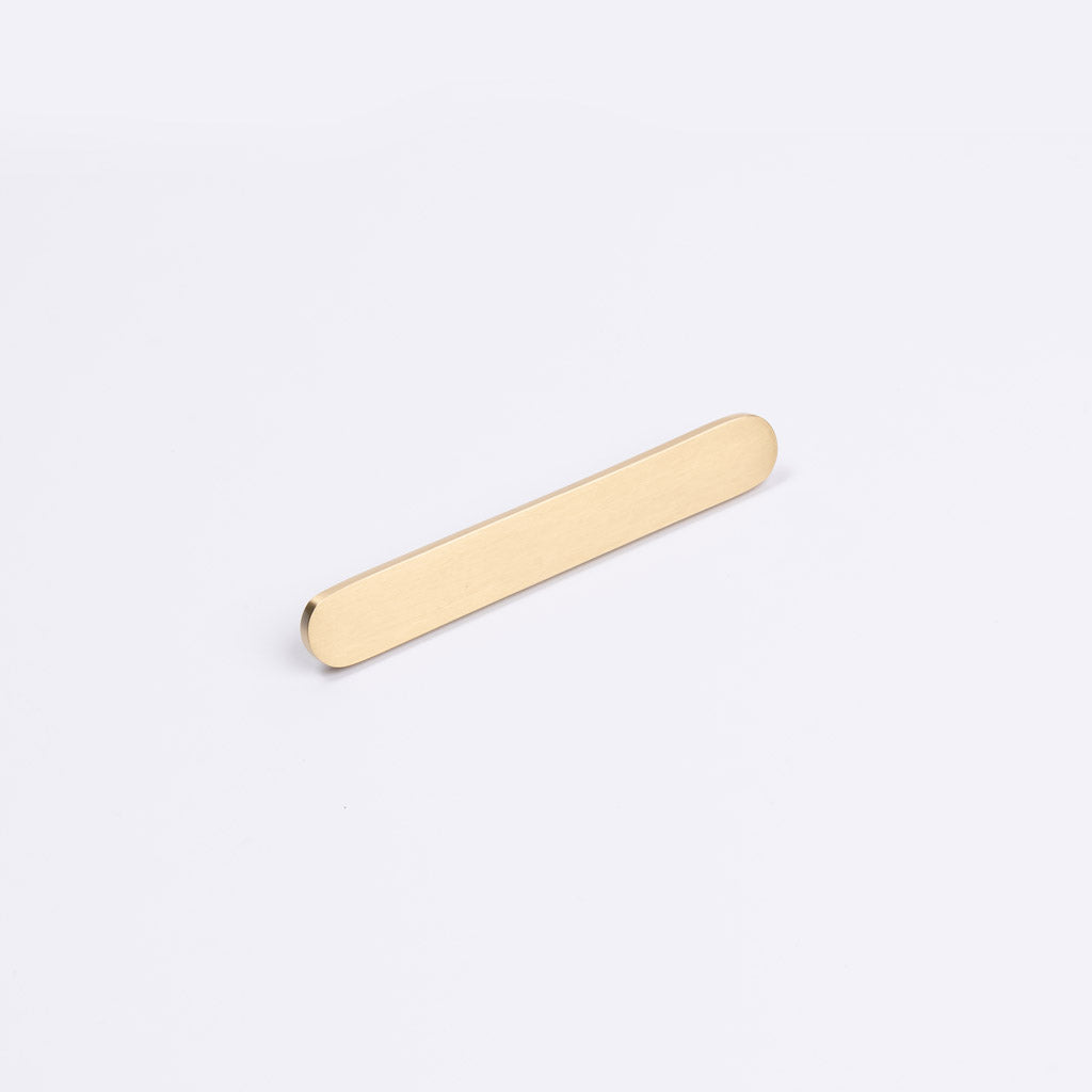 Brushed Brass Oval Profile Cabinet Pull - Imogen - Manovella