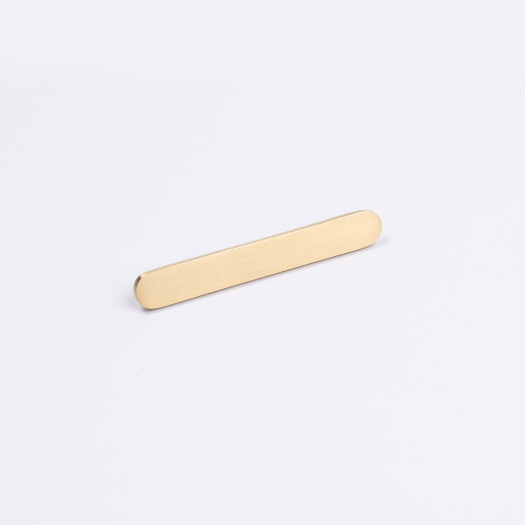 Brushed Brass Oval Profile Cabinet Pull - Imogen - Manovella