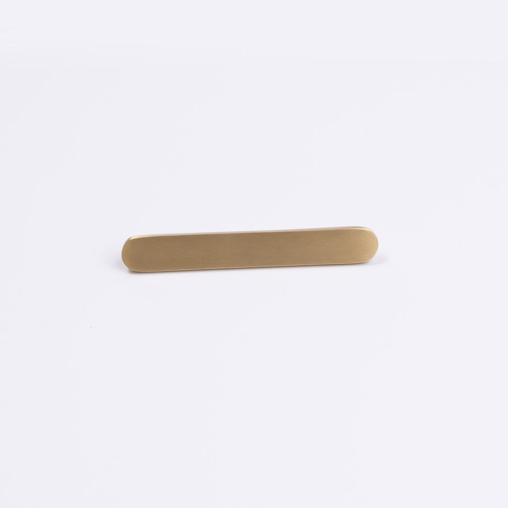 Brushed Brass Oval Profile Cabinet Pull - Imogen - Manovella