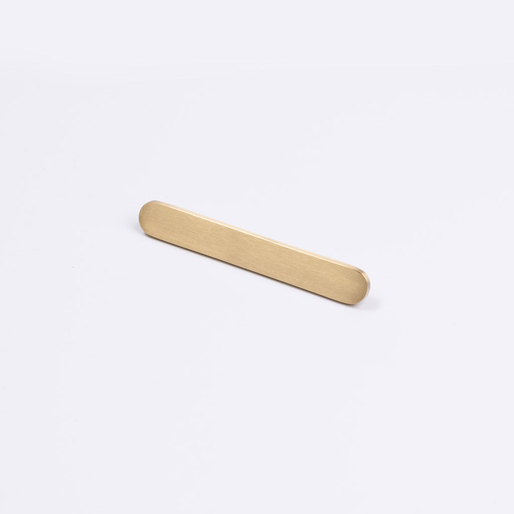 Brushed Brass Oval Profile Cabinet Pull - Imogen - Manovella