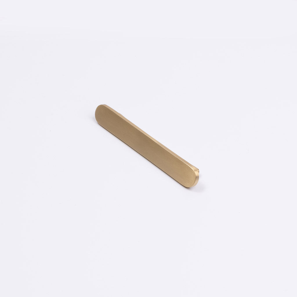 Brushed Brass Oval Profile Cabinet Pull - Imogen - Manovella