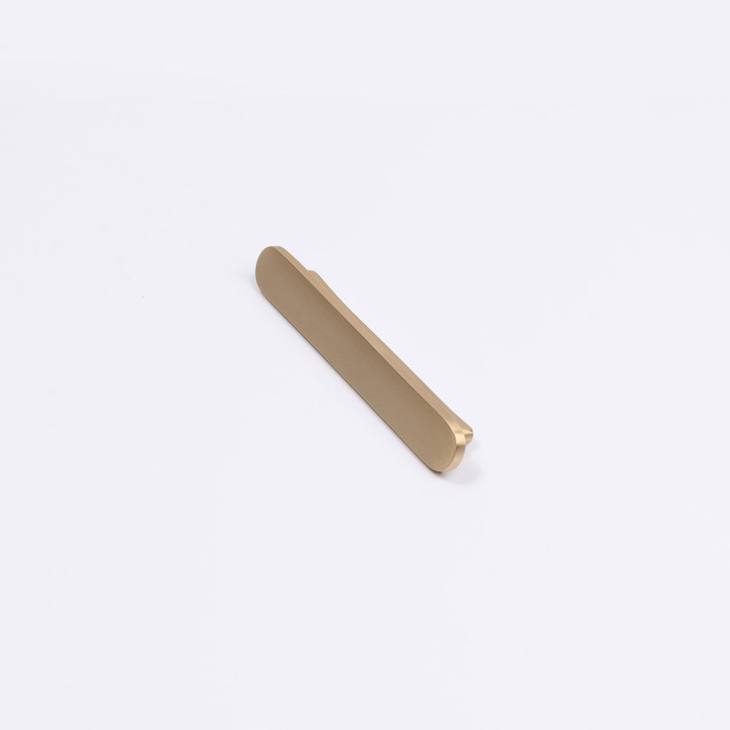 Brushed Brass Oval Profile Cabinet Pull - Imogen - Manovella