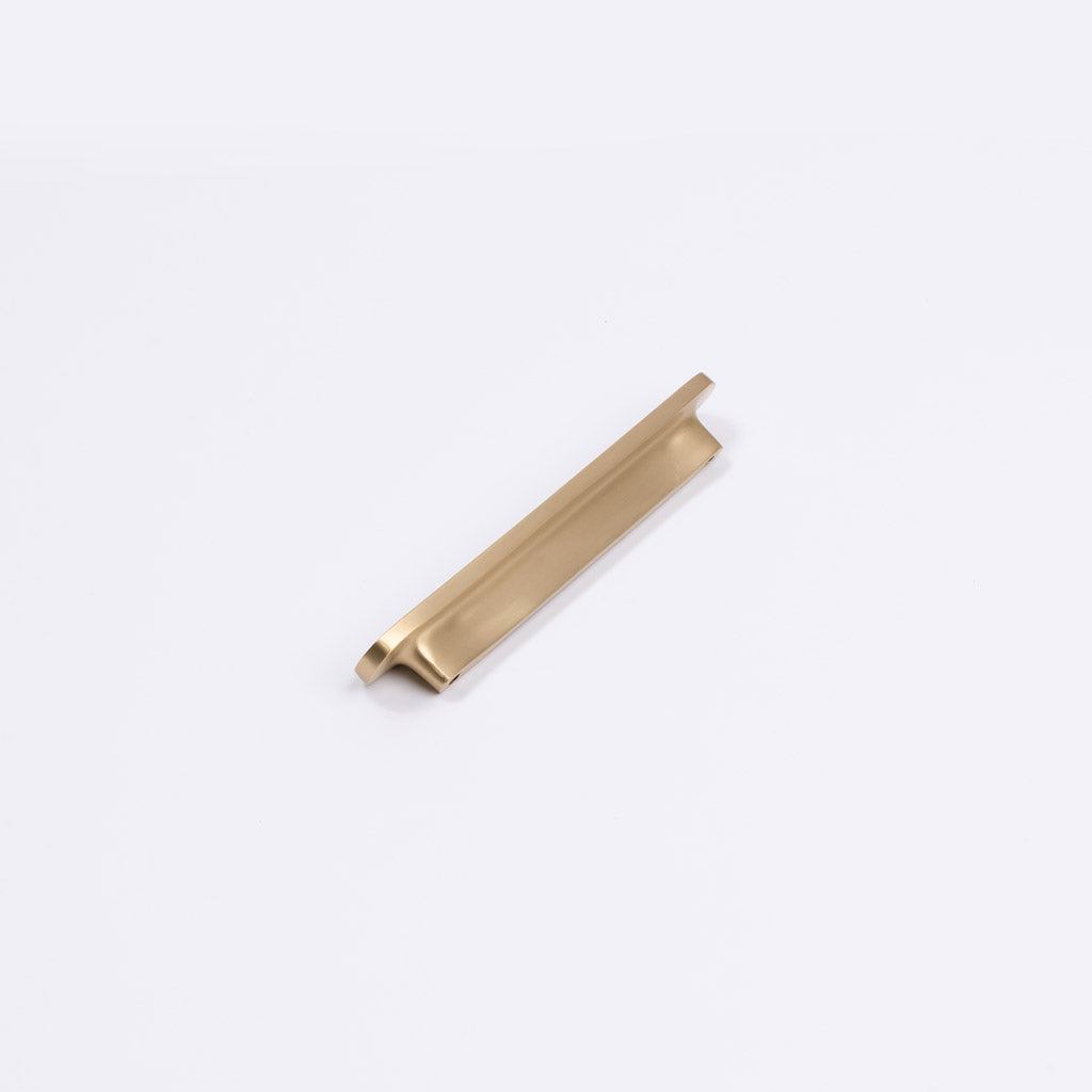 Brushed Brass Oval Profile Cabinet Pull - Imogen - Manovella