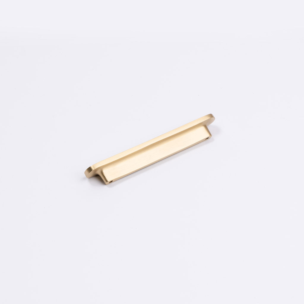 Brushed Brass Oval Profile Cabinet Pull - Imogen - Manovella