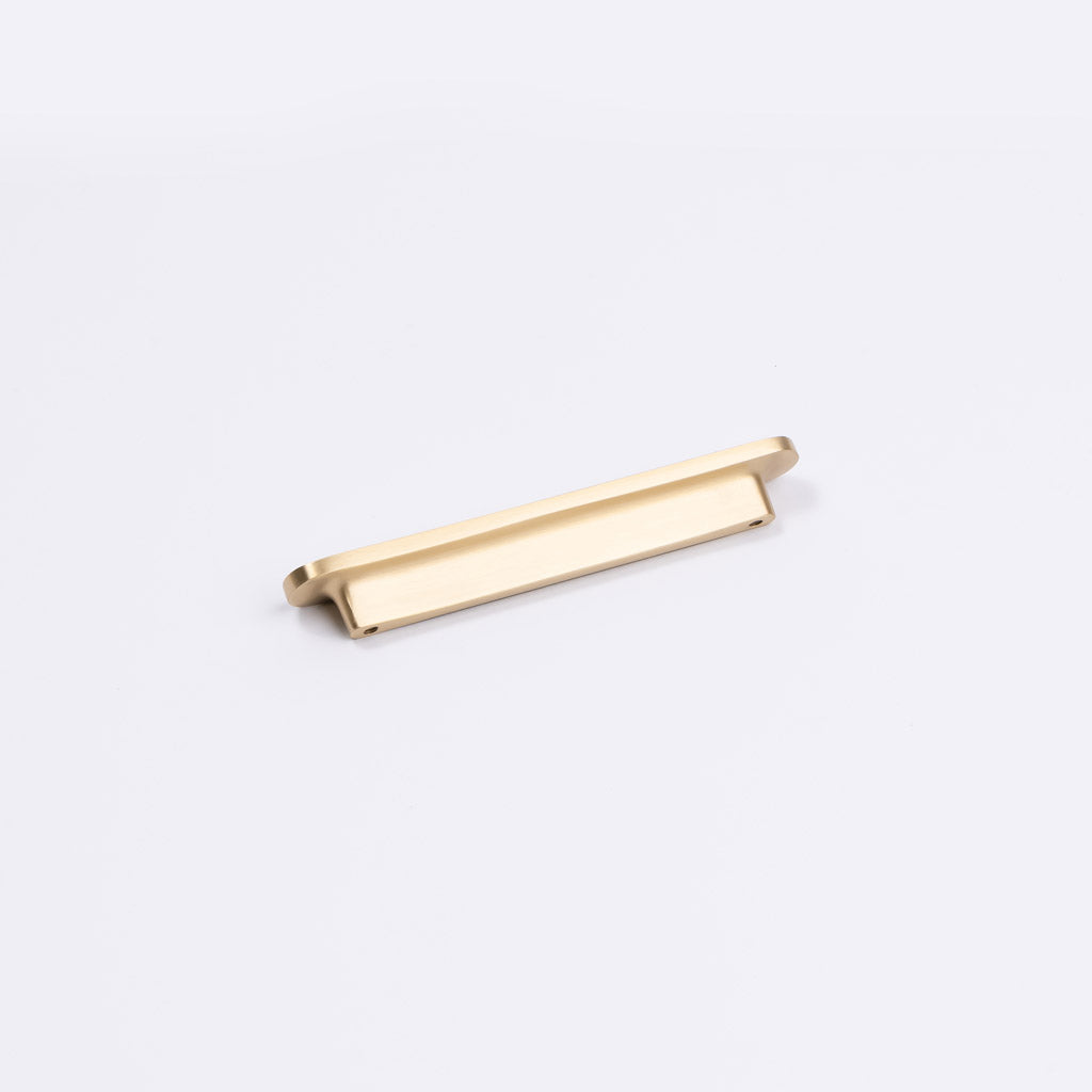 Brushed Brass Oval Profile Cabinet Pull - Imogen - Manovella