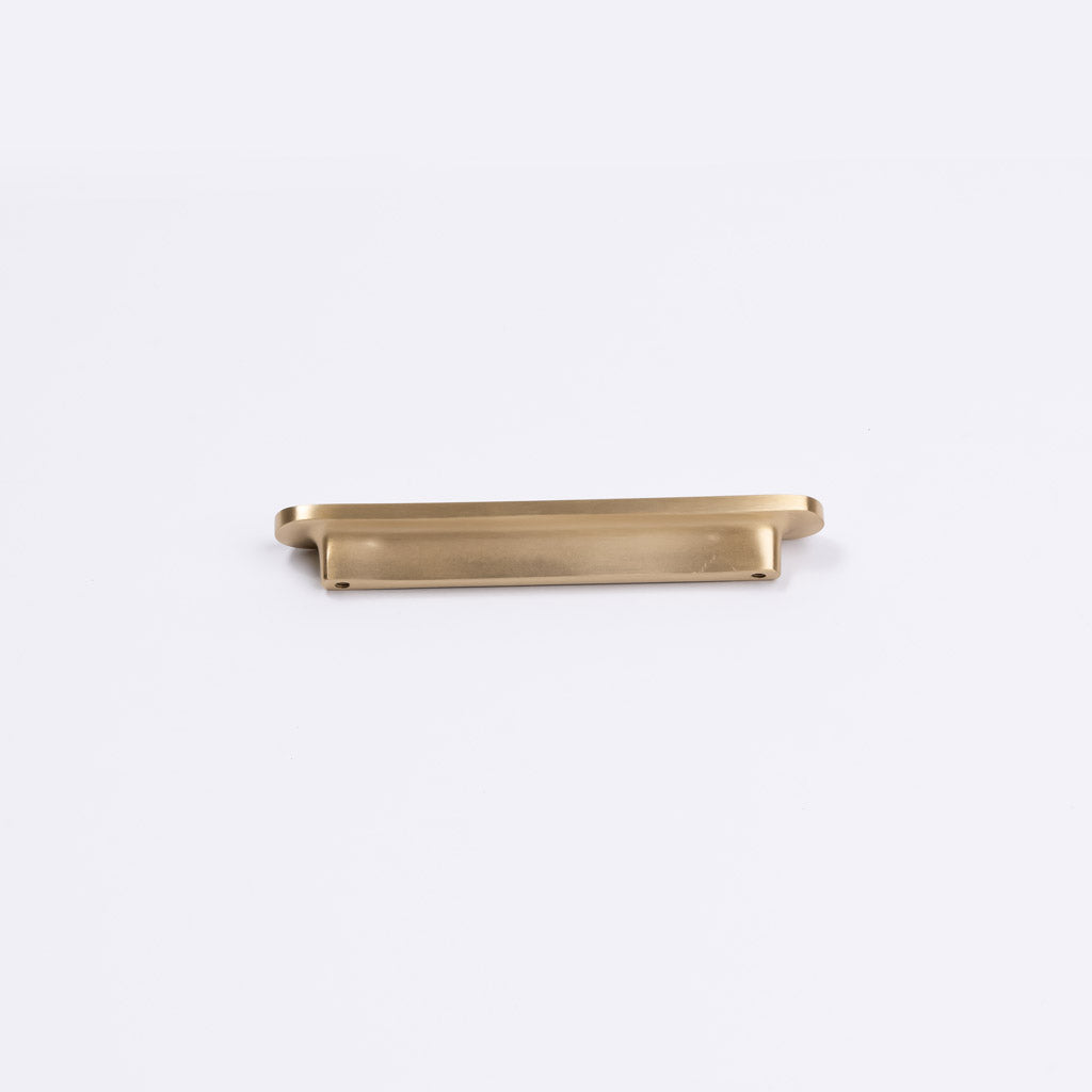 Brushed Brass Oval Profile Cabinet Pull - Imogen - Manovella