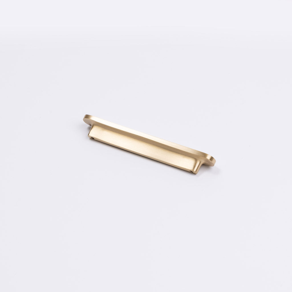 Brushed Brass Oval Profile Cabinet Pull - Imogen - Manovella