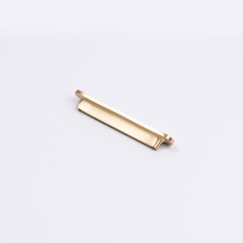 Brushed Brass Oval Profile Cabinet Pull - Imogen - Manovella