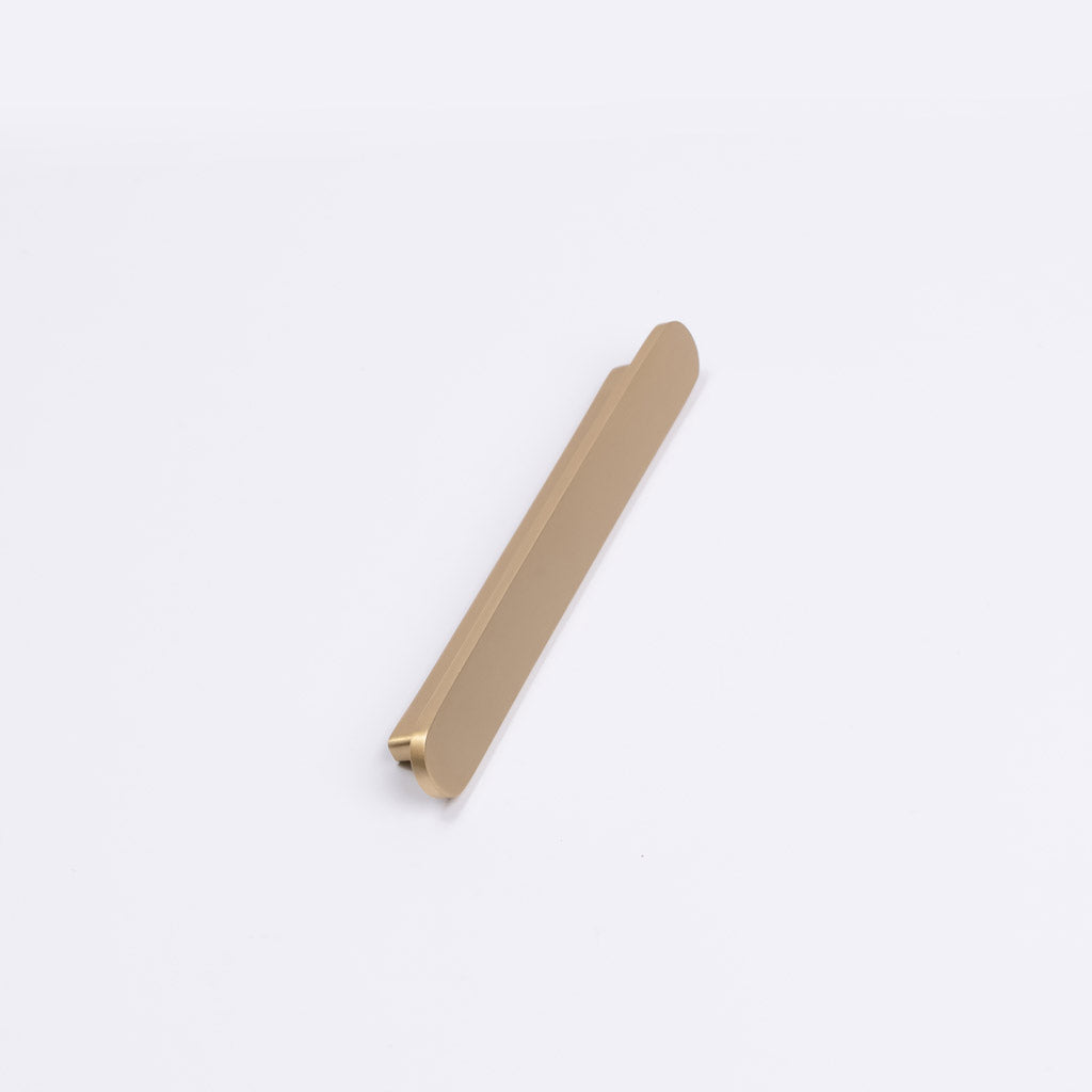 Brushed Brass Oval Profile Cabinet Pull - Imogen - Manovella