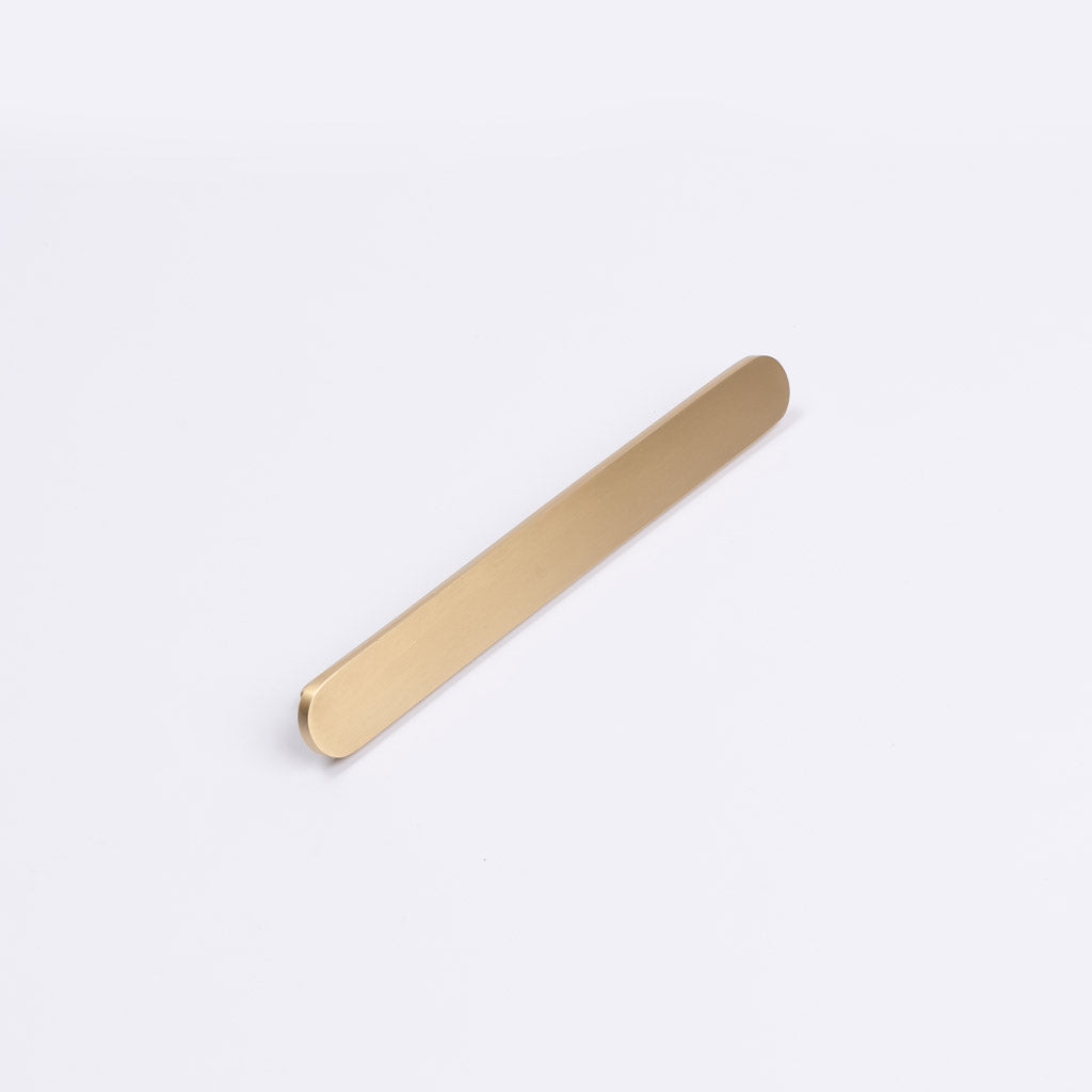 Brushed Brass Oval Profile Cabinet Pull - Imogen - Manovella