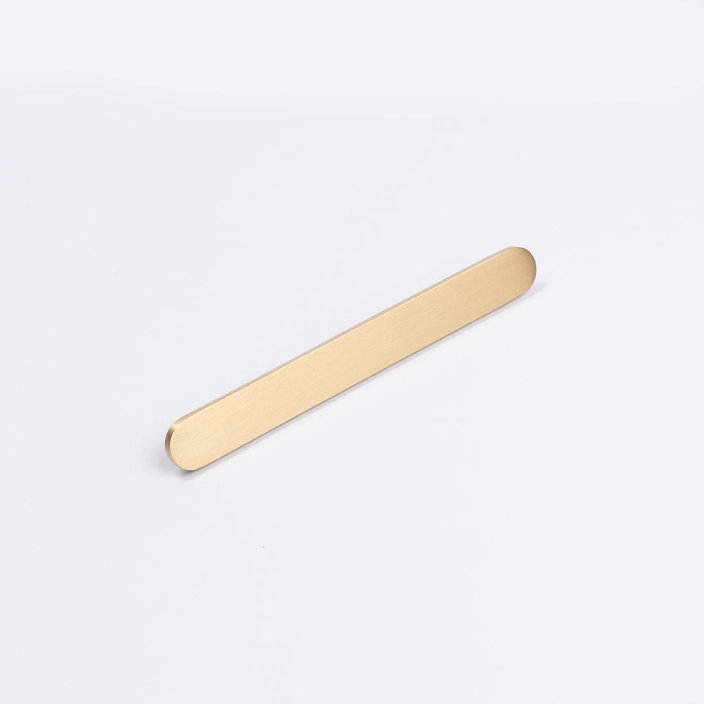 Brushed Brass Oval Profile Cabinet Pull - Imogen - Manovella