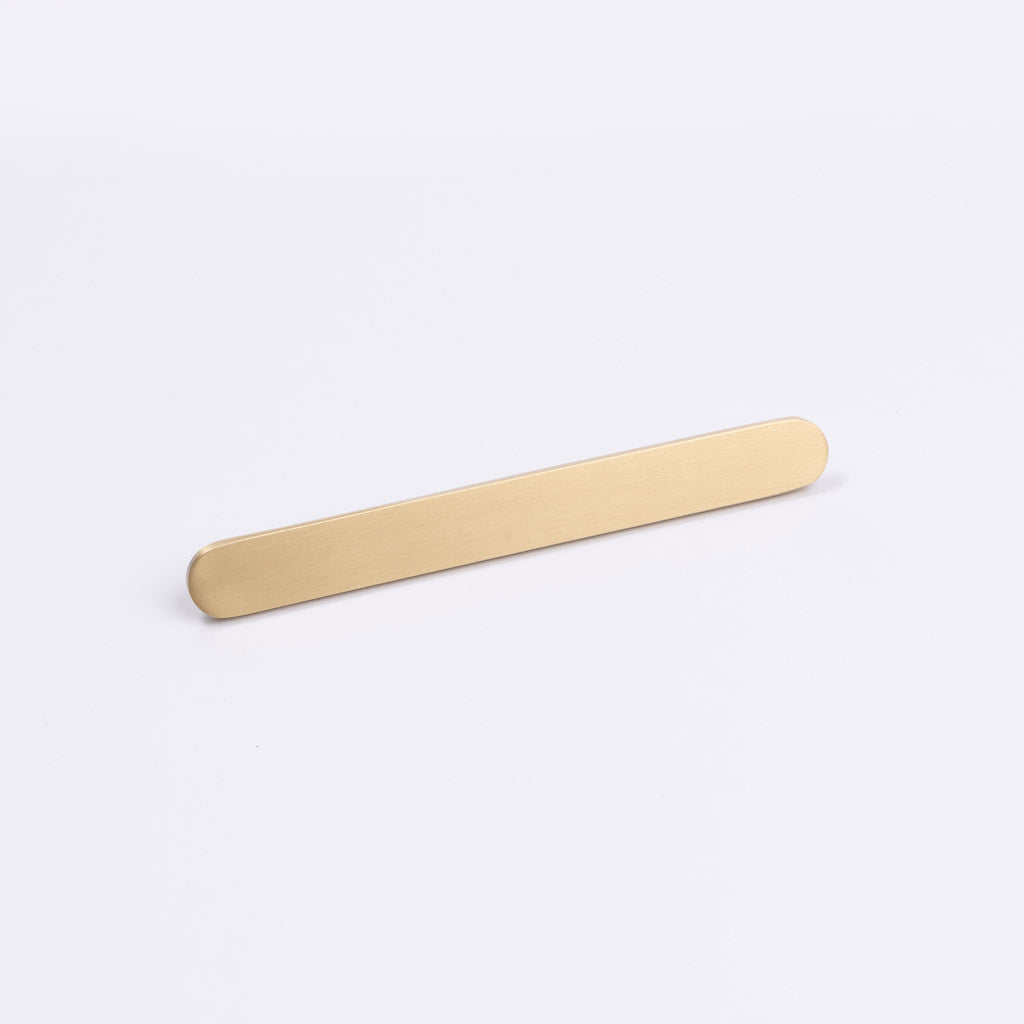 Brushed Brass Oval Profile Cabinet Pull - Imogen - Manovella