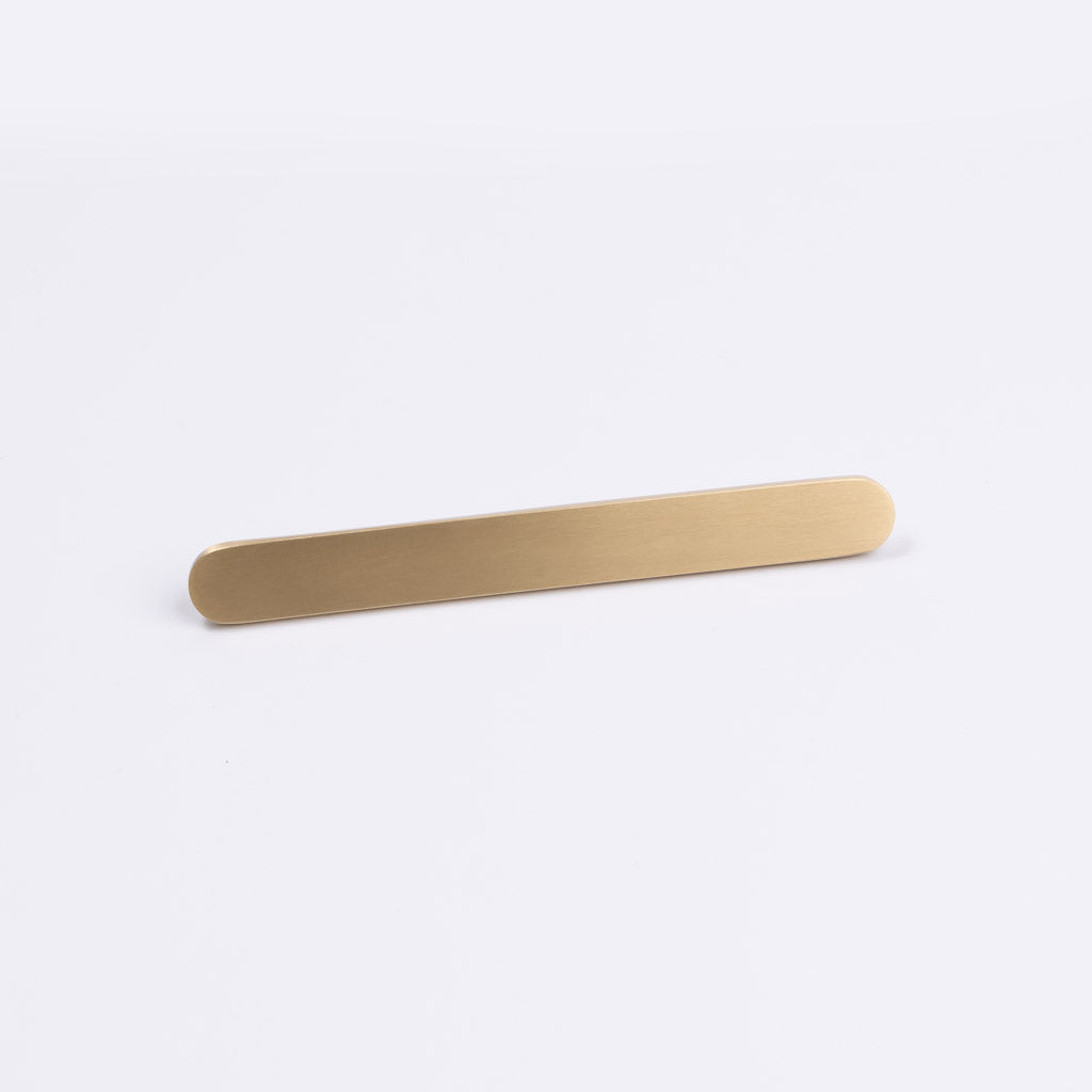 Brushed Brass Oval Profile Cabinet Pull - Imogen - Manovella