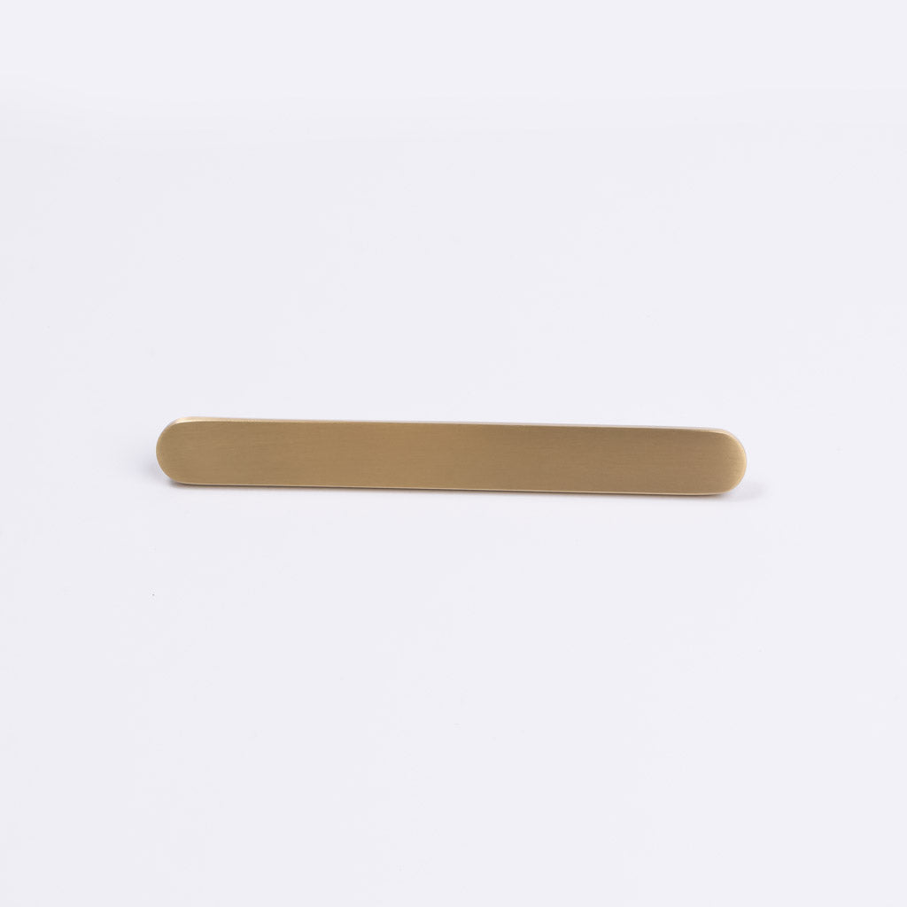 Brushed Brass Oval Profile Cabinet Pull - Imogen - Manovella