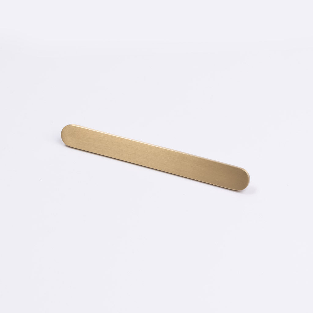 Brushed Brass Oval Profile Cabinet Pull - Imogen - Manovella