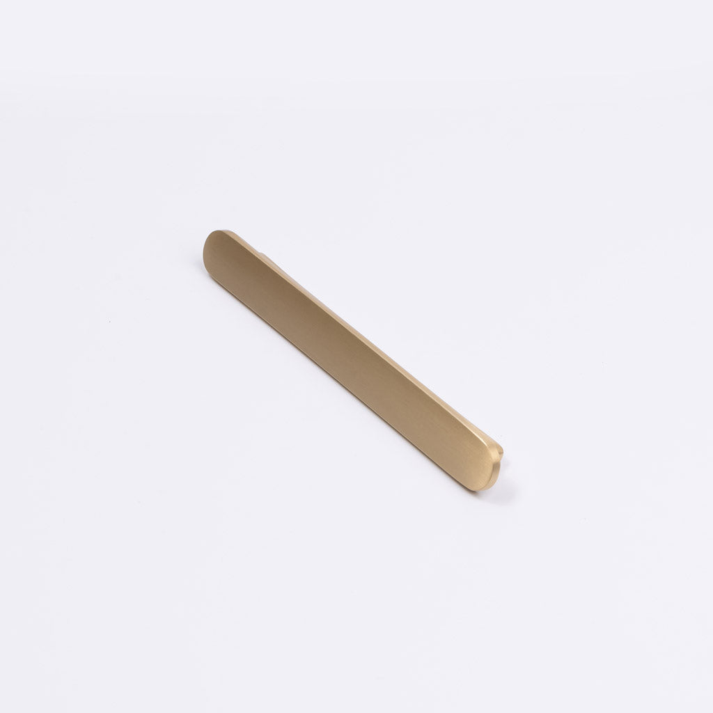Brushed Brass Oval Profile Cabinet Pull - Imogen - Manovella