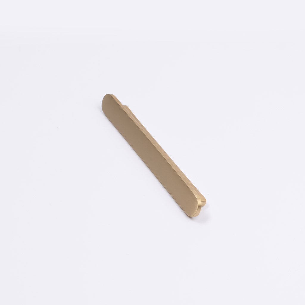 Brushed Brass Oval Profile Cabinet Pull - Imogen - Manovella