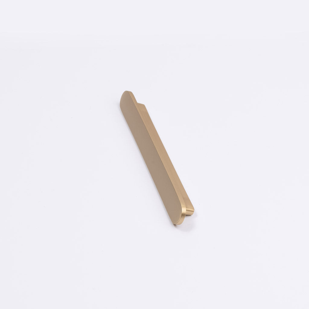 Brushed Brass Oval Profile Cabinet Pull - Imogen - Manovella