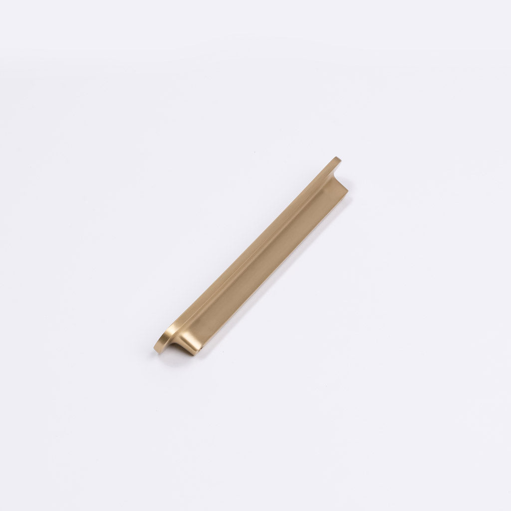 Brushed Brass Oval Profile Cabinet Pull - Imogen - Manovella