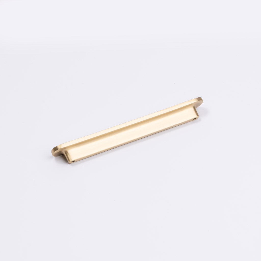Brushed Brass Oval Profile Cabinet Pull - Imogen - Manovella