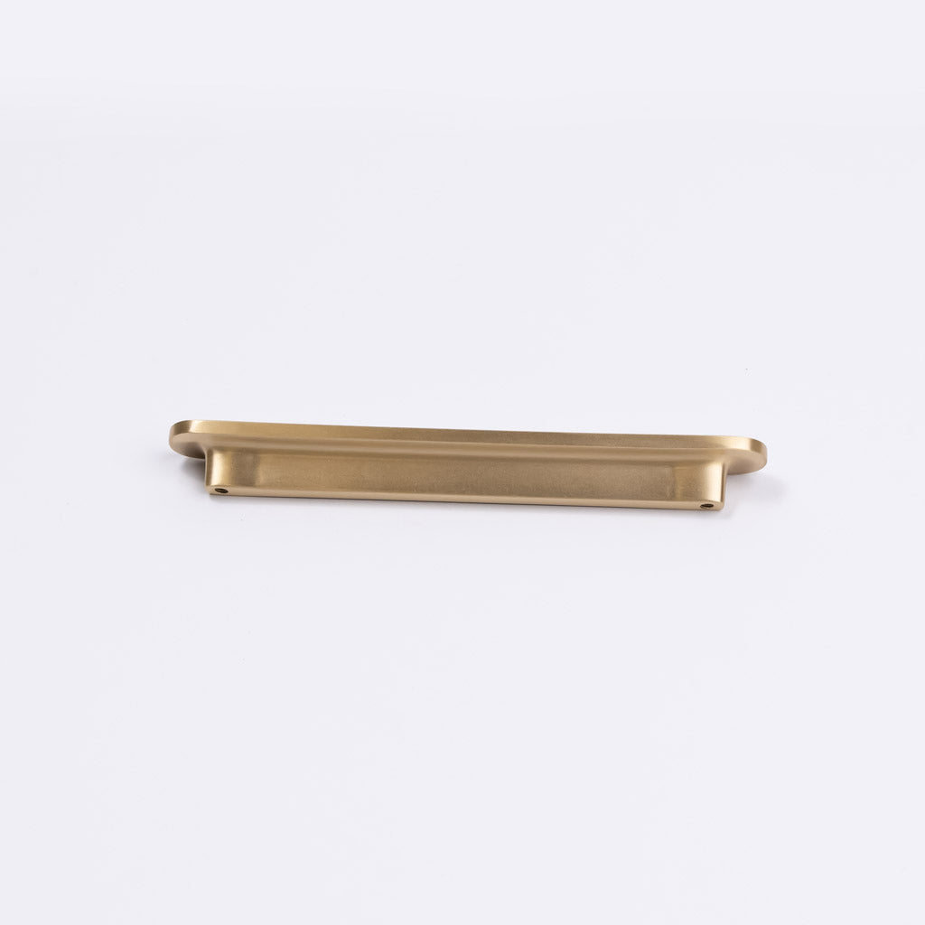 Brushed Brass Oval Profile Cabinet Pull - Imogen - Manovella