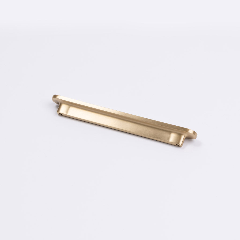 Brushed Brass Oval Profile Cabinet Pull - Imogen - Manovella