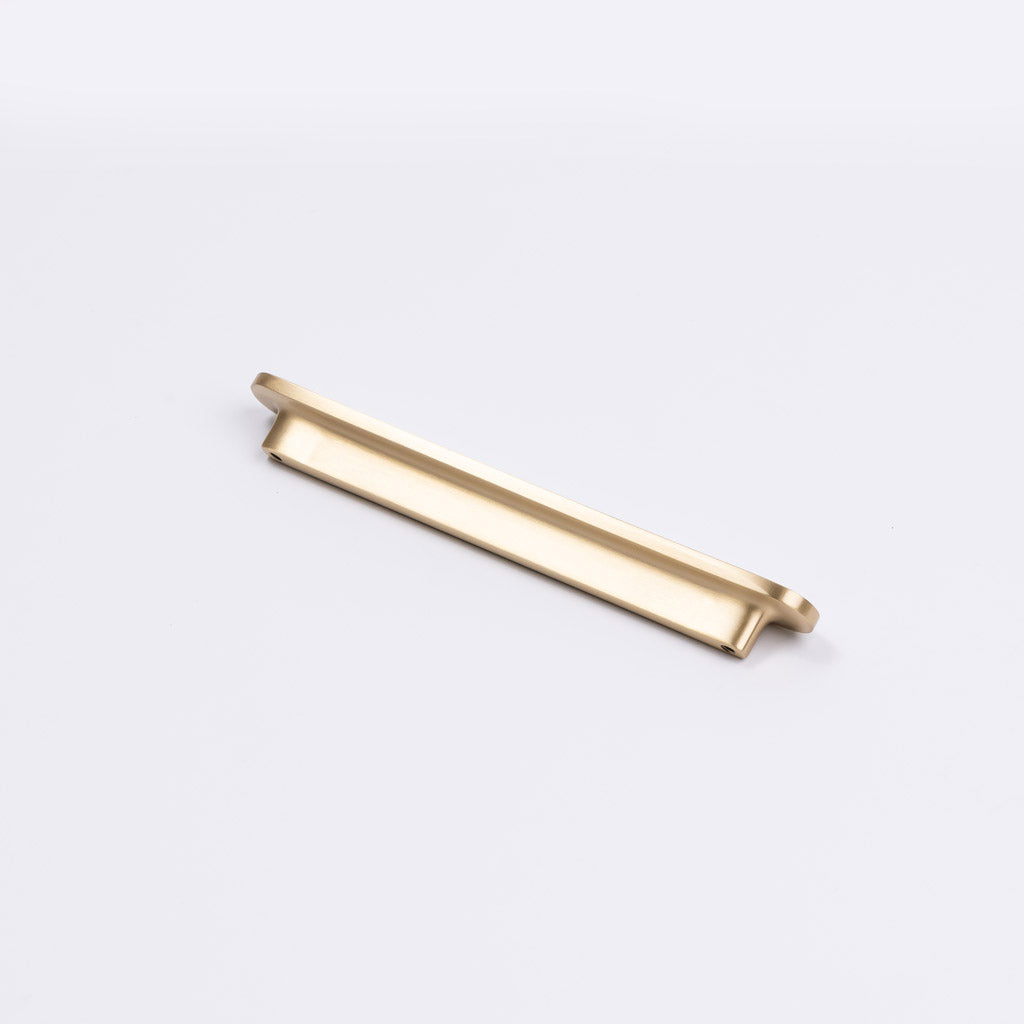 Brushed Brass Oval Profile Cabinet Pull - Imogen - Manovella