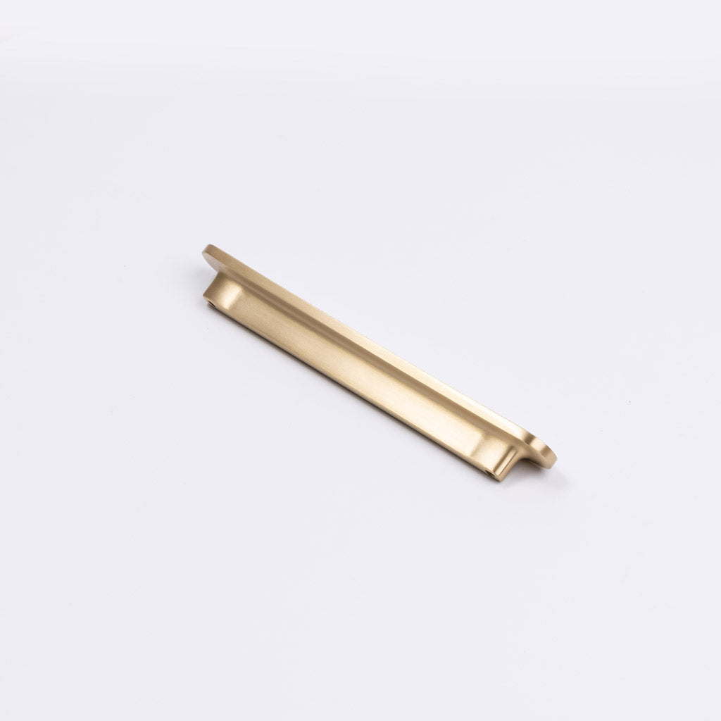 Brushed Brass Oval Profile Cabinet Pull - Imogen - Manovella