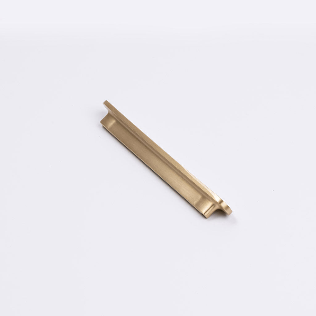 Brushed Brass Oval Profile Cabinet Pull - Imogen - Manovella