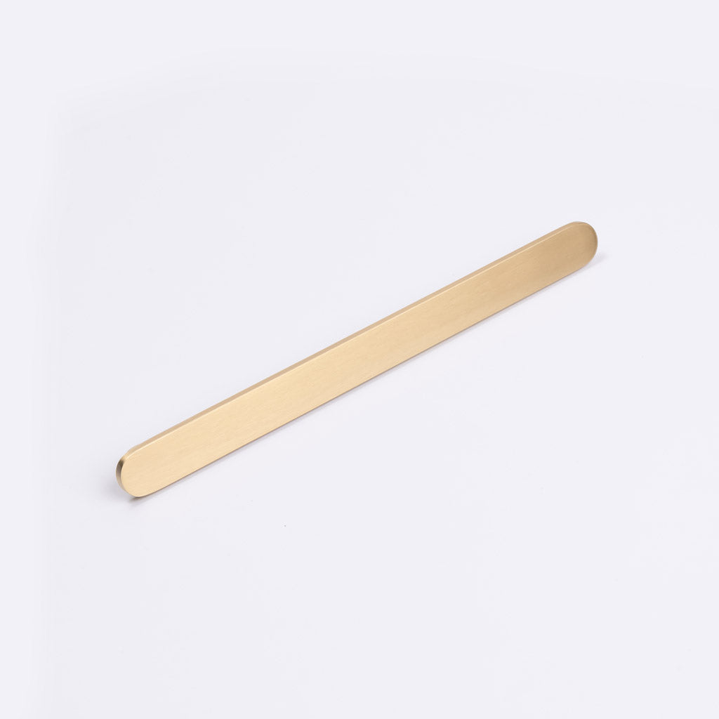 Brushed Brass Oval Profile Cabinet Pull - Imogen - Manovella