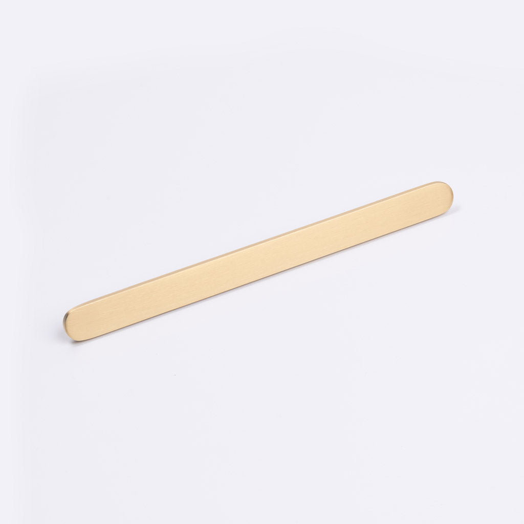 Brushed Brass Oval Profile Cabinet Pull - Imogen - Manovella